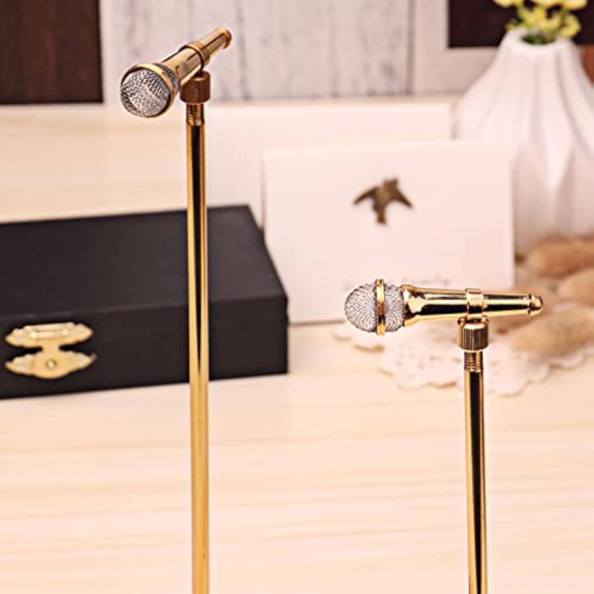Mini Microphone Model Dollhouse Decor Accessory